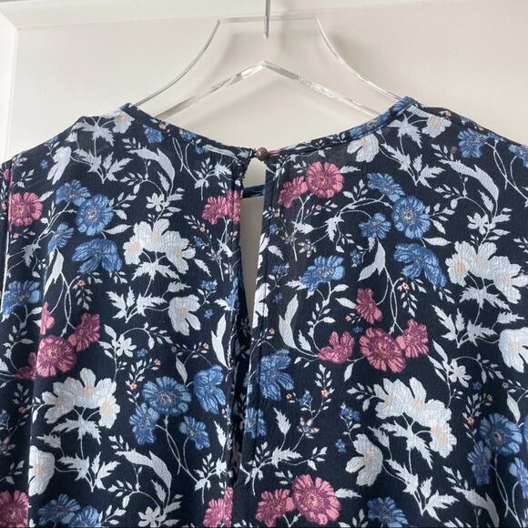 American Eagle Outfitters Floral Cold Shoulder Dress Long Sleeve Medium - Picture 10 of 10